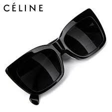 celine geo square sunglasses black|Celine.